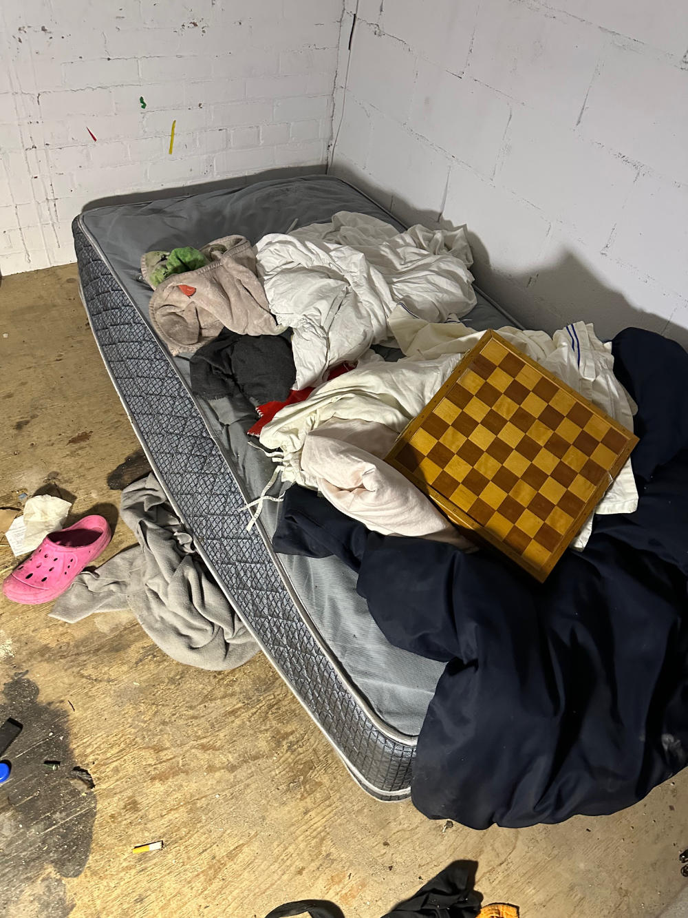 homeless bed